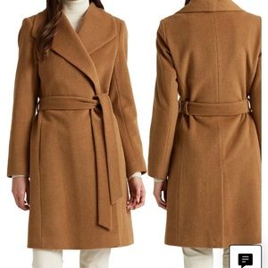 Ralph Lauren Wool Blend Wrap Coat